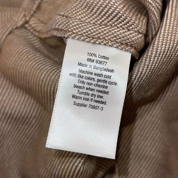 Mutual Weave Mens Long Sleeve Cotton Button-up Shirt Brown XXL NWT - Picture 7 of 9